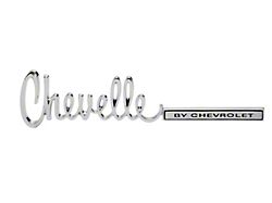 Chevelle Trunk Emblem, Chevelle By Chevrolet, 1971-1972