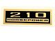 Chevelle Valve Cover Decal, 210 hp, 1964-1972