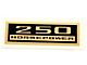 Chevelle Valve Cover Decal, 250 hp, 1964-1972