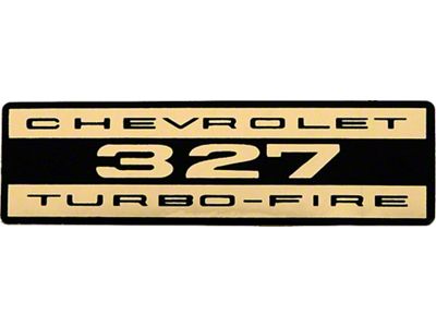 Valve Cover Decal,327ci Turbo-Fire,62-72