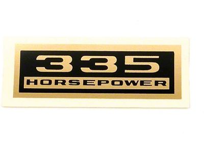 Chevelle Valve Cover Decal, 335 hp, 1964-1972