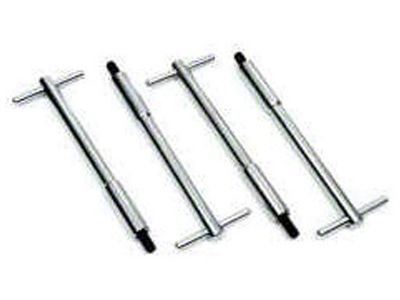 Valve Cover Wingnut Set,Chrome,Small Block,64-83