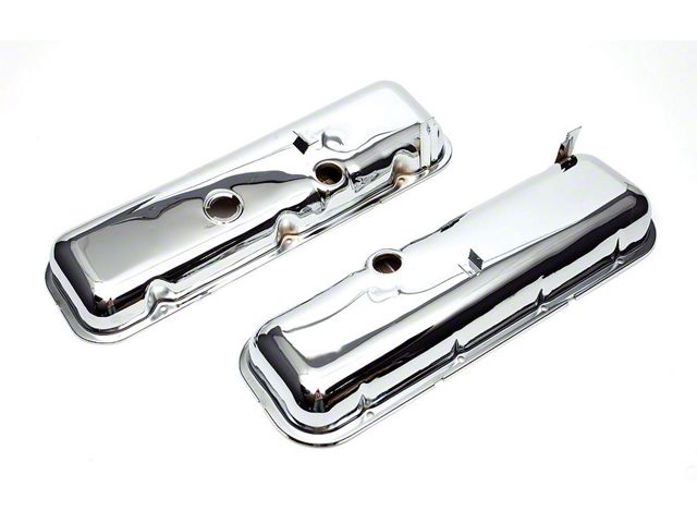 Chevelle Valve Covers, Big Block, Chrome, Without Power Brakes, 1964-1972