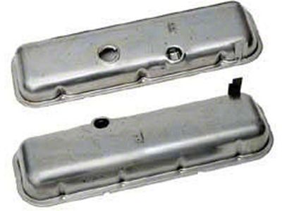 Chevelle Valve Covers, Big Block, Unpainted, For Cars Without Power Brakes, 1964-1972