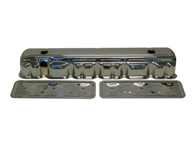 Chevelle Valve Covers, Chrome, 3.8, 1978-87