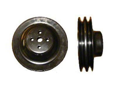Chevelle Water Pump Pulley, 396/375hp L78, Deep Double Groove, Black, 1965-1968