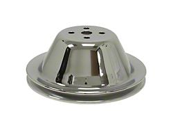 Chevelle Water Pump Pulley, Small Block, Single Groove, Chrome, For Cars With Short Water Pump, 1964-1968