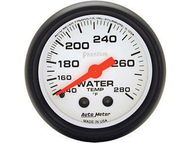 Chevelle Water Temperature Gauge, Mechanical, Phantom Series, AutoMeter, 1964-1972