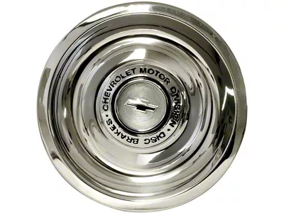 Chevelle Wheel Center Cap, Rally, Stainless Disc Brakes , 1967