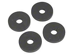 Window Crank Foam Washers; Set of 4 (64-72 Chevelle)