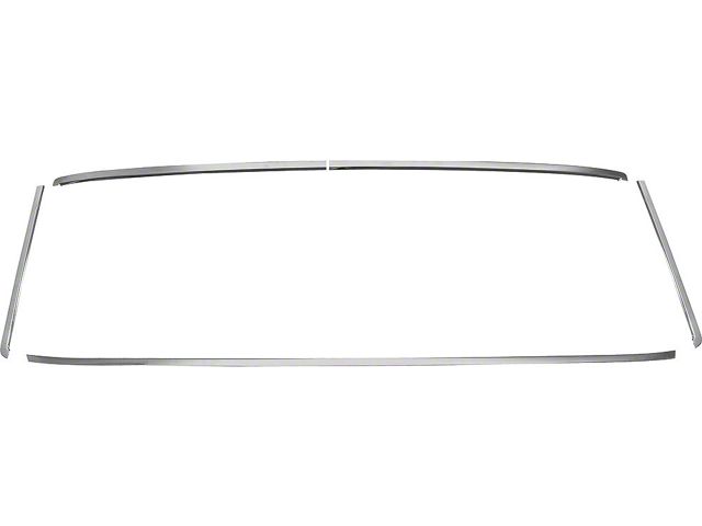 Chevelle Windshield Moldings, For All Cars Except Convertibles, 1964-1965