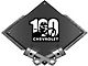 Chevrolet 100 Years Driver Metal Sign, Black Carbon Fiber, Crossed Pistons, 25 X 19