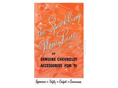 1951 Chevrolet Car Color Accessory Brochure