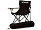 Chevrolet Bowtie Folding Arm Chair, Black & White
