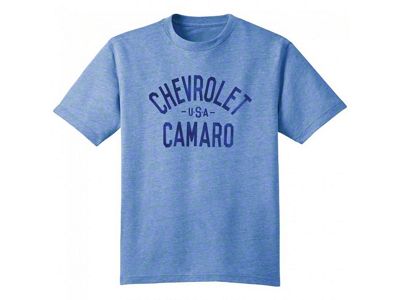 Chevrolet Camaro USA Tee - Heather Royal