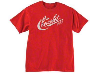 Chevrolet T-Shirt, Chevrolet Runs Deep, 100th Centennial, Red