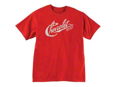 Chevrolet T-Shirt, Chevrolet Runs Deep, 100th Centennial, Red