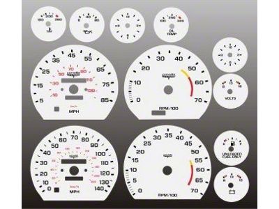 White Face Gauges Instrument Cluster Overlay,Corvette,78..82