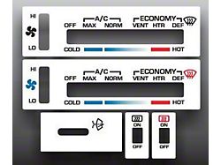 Heater Control Overlay,Corvette,78..82 