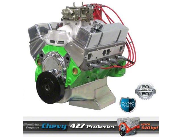 Chevy 427 C.I. Blueprint Pro Series Crate Engine 540HP, Roller Cam, Aluminum Heads, 1949-1954
