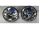 Chevy 5 3/4 Inch Round White Diamond Rat Rod Headlights With Single Color LED Halo, 1958-1976