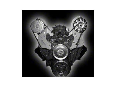Chevy Air Conditioning Bracket, Compressor, Extra Clearance, Small Block Short Water Pump, 1955-1957