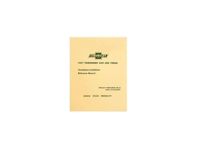 Chevy Accessory Installation Manual, 1957