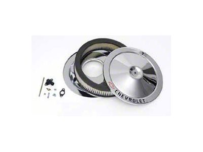 Air Cleaner,14,Chrome,w/Chevy Script & Bowtie,55-72