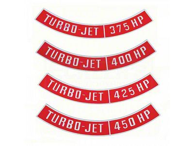 Chevy Air Cleaner Emblem, Turbo Jet, 1955-1957