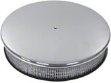 Chevy Air Cleaner, Round Smooth Chrome Aluminum, 14 X 3 (1949-1952 Fleetline; 1949-1952 Styleline Deluxe; 1949-1952 Styleline Special)