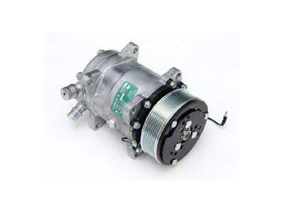 Chevy Air Conditioning Compressor, With Serpentine, Drive, Unpolished, 1955-1957