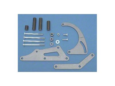 Chevy Alternator Bracket Kit, Small Block, Low Profile, Long Water Pump, 1955-1957