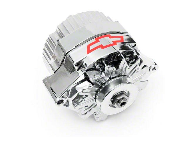 Chrome Alternator,w/Bowtie,120 Amp 1-Wire,47-72