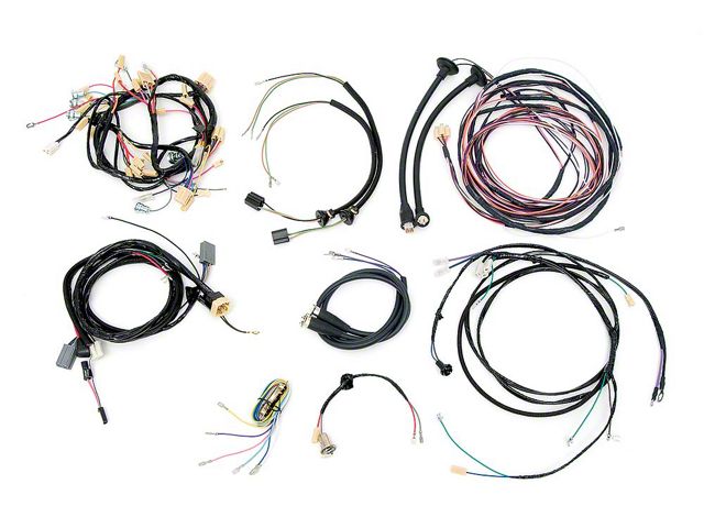 Chevy Alternator Conversion Wiring Harness Wiring Kit, 2-Door Hardtop V8, With Automatic Transmission, 1956