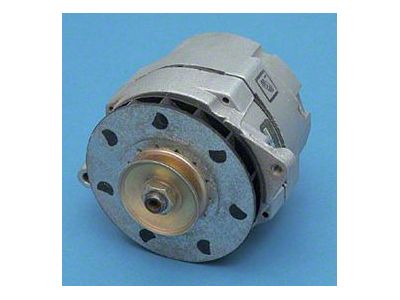 Chevy Alternator, Rebuilt, 55 Amp, For Use With External Voltage Regulator, 1955-1957