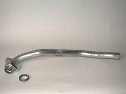 Chevy Aluminized Dual Exhaust Pipe, Non-Convertible, 283ci,Left, 1957