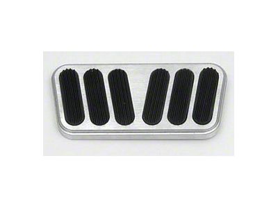 Aluminum Brake Pedal Cover,w/Rubber Inserts,Lokar,49-57