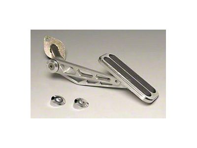 Chevy Aluminum Gas Pedal, With Rubber Inserts, Lokar, 1955-1957