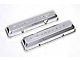Chevy Aluminum Valve Covers, Polished, With Chevrolet Script, Small Block, 1955-1957