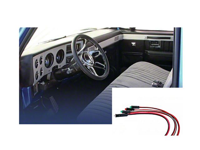 Chevy And GMC Truck Classic Dash LED Light Kit For Mechanical Gauges, 1973-1987