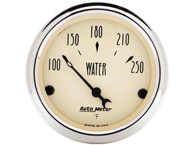 Chevy Autometer Temperature Gauge, Antique Beige Series, 1955-1957