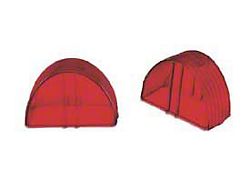 Chevy Back-Up Light Lenses, Red, 1955