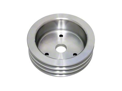 Chevy Big Block Aluminum Crankshaft Pulley, Short Water Pump, 3 Groove