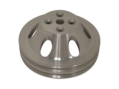 Chevy Big Block Aluminum Water Pump Pulley, Small Water Pump, 2 Groove