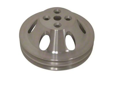 Machined Aluminum Big Blk Water Pump Pulley,SWP, 2 Groove