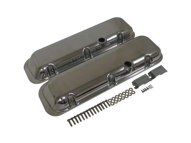 Chevy Big Block Valve Covers, OE Style Polished Aluminum