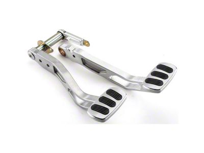 Chevy Billet Aluminum Brake / Clutch Arm Pedal Assembly, Lokar, 1955-1957