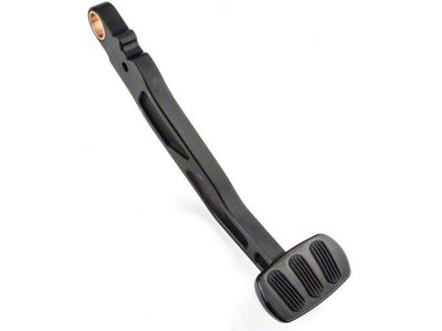 Chevy Billet Aluminum Brake Pedal Arm, Black, Automatic Transmission, Lokar, 1955-1957