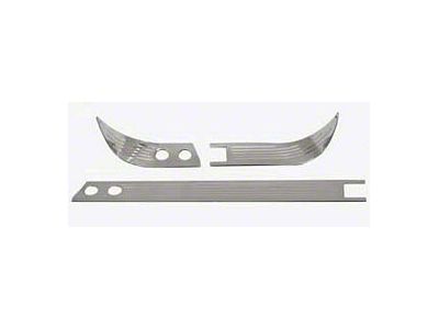 Chevy Billet Aluminum Dash Trim Set, Without Radio Option, 1957
