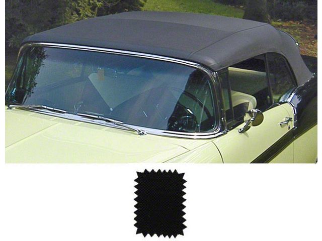 Chevy Black Convertible Top, 1955-1957 (Bel Air Convertible)